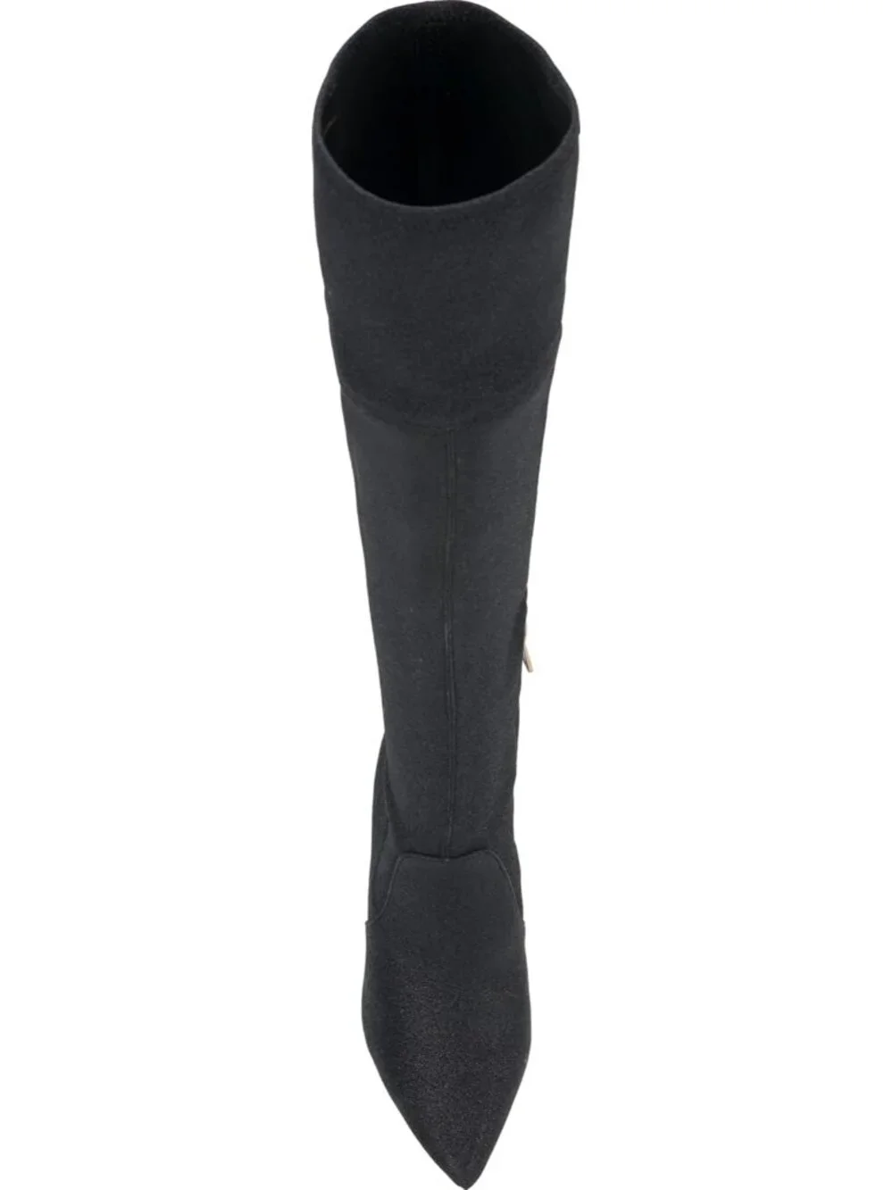 Women's Black Glitter Stretch Over-the-Knee Thigh-High Stiletto Boots